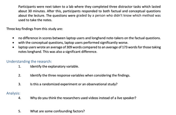 Answered: Research Question: Should Students Take… | Bartleby