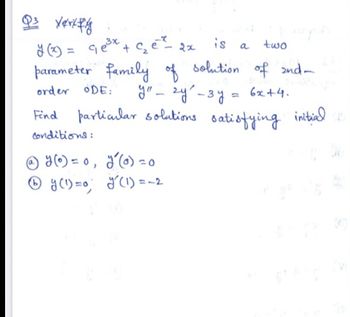 Answered: Q³ Verkfly - y (2²) = 9e³x + ²₂² e ² 2x… | bartleby