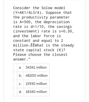 Solow Model - The Steady State Level of Capital (Part 2) 