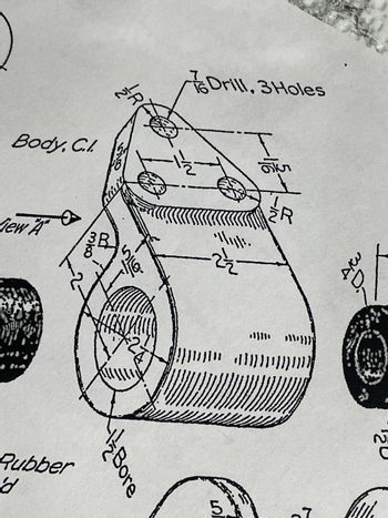 Answered: Draw Three Views, Dimension Using Datum… 