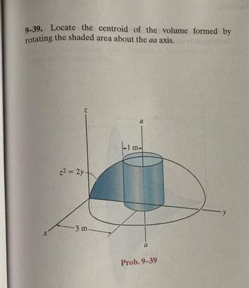 Answered: 9-39. Locate The Centroid Of The Volume… | Bartleby