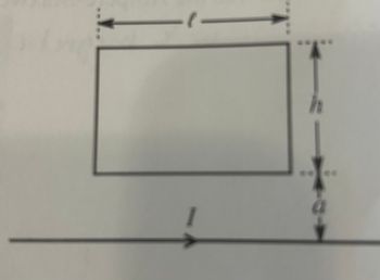 Answered: Consider A Lxh Rectangular Loop Of Wire… | Bartleby