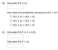 Answered b Calculate P X 4 . How does this bartleby