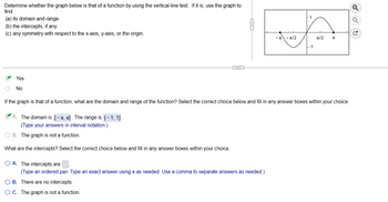 Answered: Determine Whether The Graph Below Is… | Bartleby