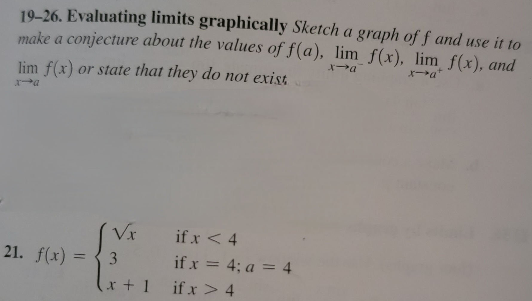 Answered 19 26 Evaluating Limits Graphically Bartleby 0480