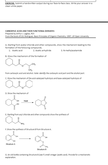 Answered: A. Starting From Acetyl Chloride And… 