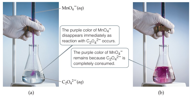 SOLVED: [MnO4]- is deep purple in color whereas [ReO4]- is colorless. This  is due to greater energy required for 1. d-d transitions in the Re compound  compared to the Mn compound 2.