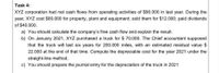 Task 4:
XYZ corporation had net cash flows from operating activities of $90.000 in last year. During the
year, XYZ cost $60.000 for property, plant and equipment; sold them for $12.000; paid dividends
of $40.000.
a) You should calculate the company's free cash flow and explain the result.
b) On January 2021, XYZ purchased a truck for $ 70.000. The Chief accountant supposed
that the truck will last six years for 200.000 miles, with an estimated residual value $
22.000 at the end of that time. Compute the depreciable cost for the year 2021 under the
straight-line method.
c) You should prepare the journal entry for the depreciation of the truck in 2021
