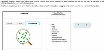 Answered: Classify The Substance Shown In The… | Bartleby