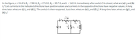 In the figure, e = 94.8 V, R1 = 7.80 Q, R2 = 27.0 Q, R3 = 30.7 N, and L = 1.65 H. Immediately after switch S is closed, what are (a) iz and (b)
iz? (Let currents in the indicated directions have positive values and currents in the opposite directions have negative values.) A long
time later, what are (c) iz and (d) iz? The switch is then reopened. Just then, what are (e) i, and (f) i2? A long time later, what are (g) iz and
(h) i2?
R1
Rs
3,
Ra
L.
ll
ww
