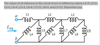 Answered: The values of all inductors in the… | bartleby