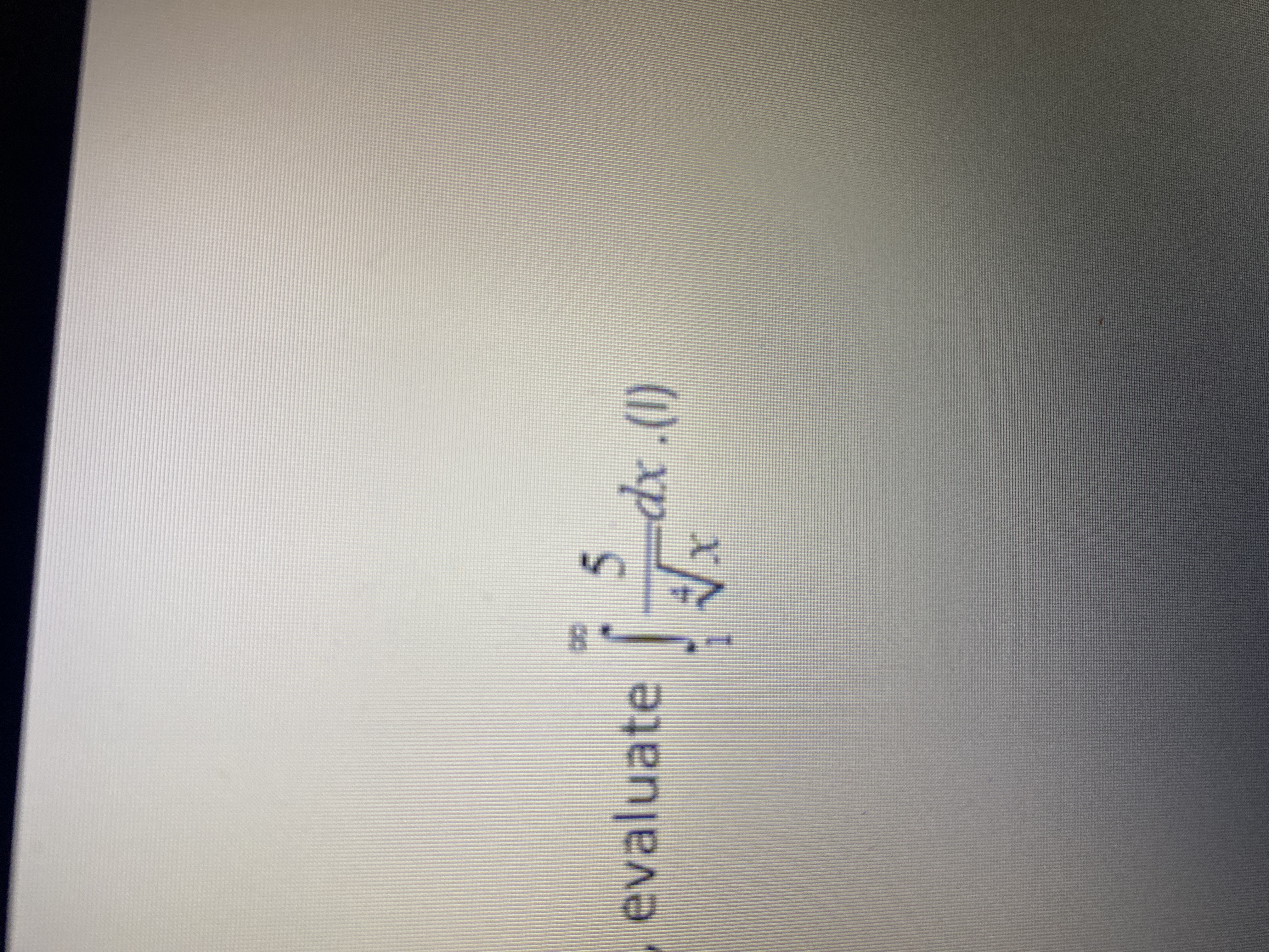 Evaluate the integral:

\[
\int_{1}^{\infty} \frac{5}{\sqrt{x}} \, dx.
\]