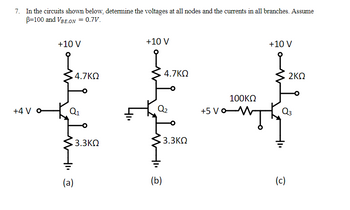 Answered: In The Circuits Shown Below, Determine… | Bartleby