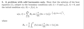 Answered: 5. A problem with odd harmonics only.… | bartleby