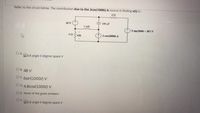 Refer to the circuit below. The contribution due to the 2cos(1000t) A source in finding v(t) is:
42
10 V
100 μF
5 mH
5 sin(2000t + 30") V
6N Z v(t)
1) 2 cos(1000t) A
O A.
24.8 angle 0 degree space V
О В. 48 V
O C. 6sin(1000t) V
O D. 4.8cos(100ot) V
O E. None of the given answers
OF.
20.8 angle 0 degree space V
