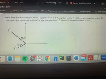 Answered: Vectors A And B Are Shown In The… | Bartleby