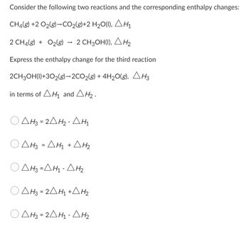 Answered: Consider the following two reactions… | bartleby