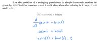 Answered: Let The Position Of A Swinging Pendulum… | Bartleby