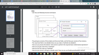 E Assignment E X
E Assignment
O Technology in x
M ITDR2104 Lec x
Meet - b O x
Bb Content - Pro
O Lab11- JavaF) X
b Answered: Pa x
+
O File | C:/Users/Tech%20Beam/Desktop/ITDR2104_FL21/ITDR2104_Labs_FL21/Lab11-%20JavaFX%20UI%20Controls.pdf
Lab11- JavaFX UI Controls.pdf
1 / 4
125%
+
Hints:
- Use may use following structure and layout:
Stage
Sean
Border Pane
I Simple Calculator
1
Top
First Number:
Second Number:
Center
Left
Right
Result:
(Grid Pane)
Bottom
Add
Subtract
Multiply
Divide
(Flow Pane or HBOX)
- The grid pane consists of three labels and three text fields, and the flow pan consists of four buttons.
- The result text-field is not editable (How can you make a TextField not editable?).
- How can you process the buttons' click events to perform the required basic mathematical operations?
- How can you get a text from a TextField?
Activate Windows
Go to Settings to activate Windows.
- How can you set a text to a TextField?
3
- How can you convert a String to a double value? How can you use Double.parseDouble() method?
11:37 AM
O Type here to search
71°F
ENG
12/13/2021
