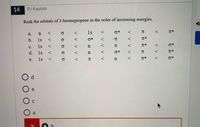 Answered: Rank The Orbitals Of 3-bromopropene In… | Bartleby