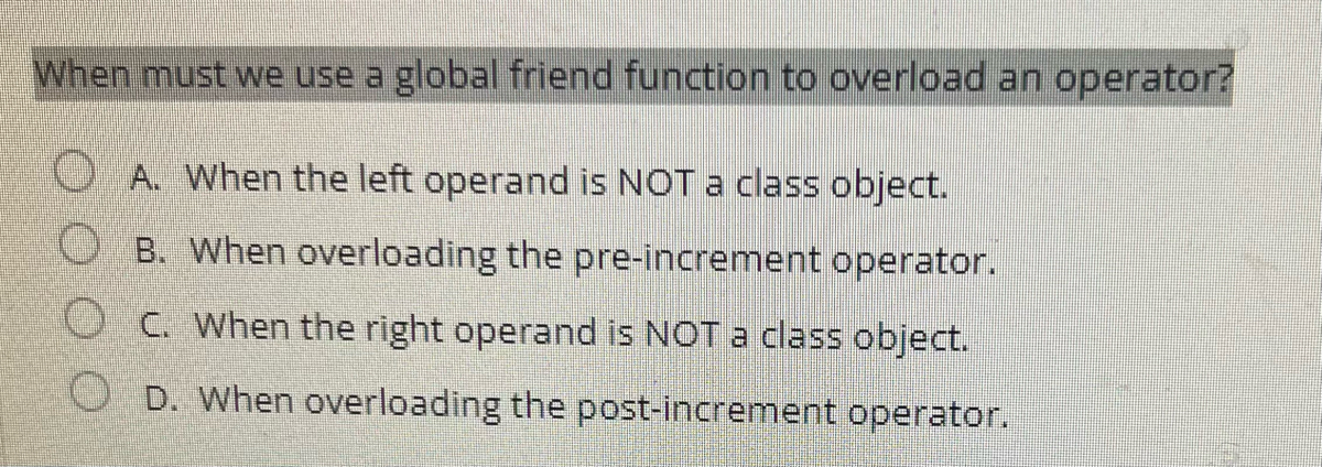 Overloading Pre and Post Increment Operator in C++