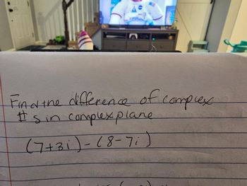 Answered: Find The Difference Of Complex #s In… | Bartleby