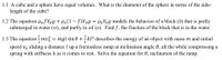 1.1 A cube and a sphere have equal volumes. What is the diameter of the sphere in terms of the side-
length of the cube?
1.2 The equation PwfVpg + Po(1 – f)Vµg = PpVpg models the behavior of a block (b) that is partly
submerged in water (w), and partly in oil (o). Findf, the fraction of the block that is in the water.
1.3 The equation mvž =
mgl sin 0 +kl² describes the energy of an object with mass m and initial
%3D
speed vo sliding a distance l up a frictionless ramp at inclination angle 0, all the while compressing a
spring with stiffness k as it comes to rest. Solve the equation for 0, inclination of the ramp.
