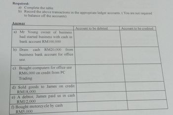 Answered: A) Complete The Table B) Record The… | Bartleby