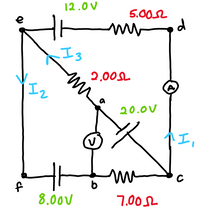 12.0 V
5.002
d
e
I3
2.00L
I2
20.00
エ,
mu
8.00U
7.00L
