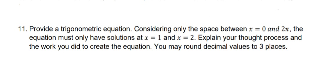 Answered 11 Provide A Trigonometric Equation Bartleby 8651