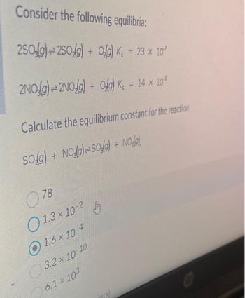 Answered: Consider The Following Equilibria:… | Bartleby