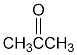 The image depicts the structural formula of acetone (propanone). It consists of three carbon atoms, six hydrogen atoms, and one oxygen atom arranged as follows:

- A central carbon atom is double-bonded to an oxygen atom, forming a carbonyl group (C=O).
- This carbon is also singly bonded to two CH₃ groups (methyl groups), one on each side.

The diagram visually represents the molecular structure of acetone, illustrating its functional group and connectivity of atoms. Acetone is a simple ketone widely used as a solvent and in the production of plastics and other industrial materials.