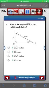 Answered: 5. What Is The Length Of Lm In The… 