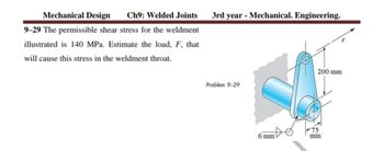 Solved Calculate the stress in N/mm2 that will cause damage