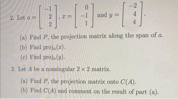 Answered 2. Let a 2 2 x and y 2 4 4 a bartleby