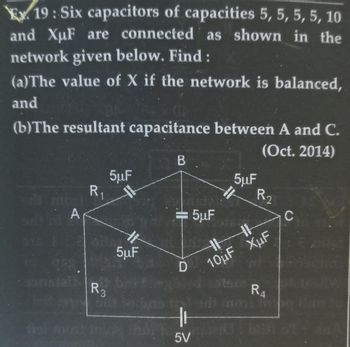 Answered: E 19: Six Capacitors Of Capacities 5,… | Bartleby