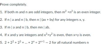 Answered: Prove Completely. 1. If Both M And N… 