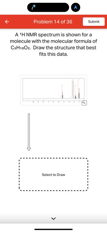 Answered A ¹h Nmr Spectrum Is Shown For A Bartleby 1684