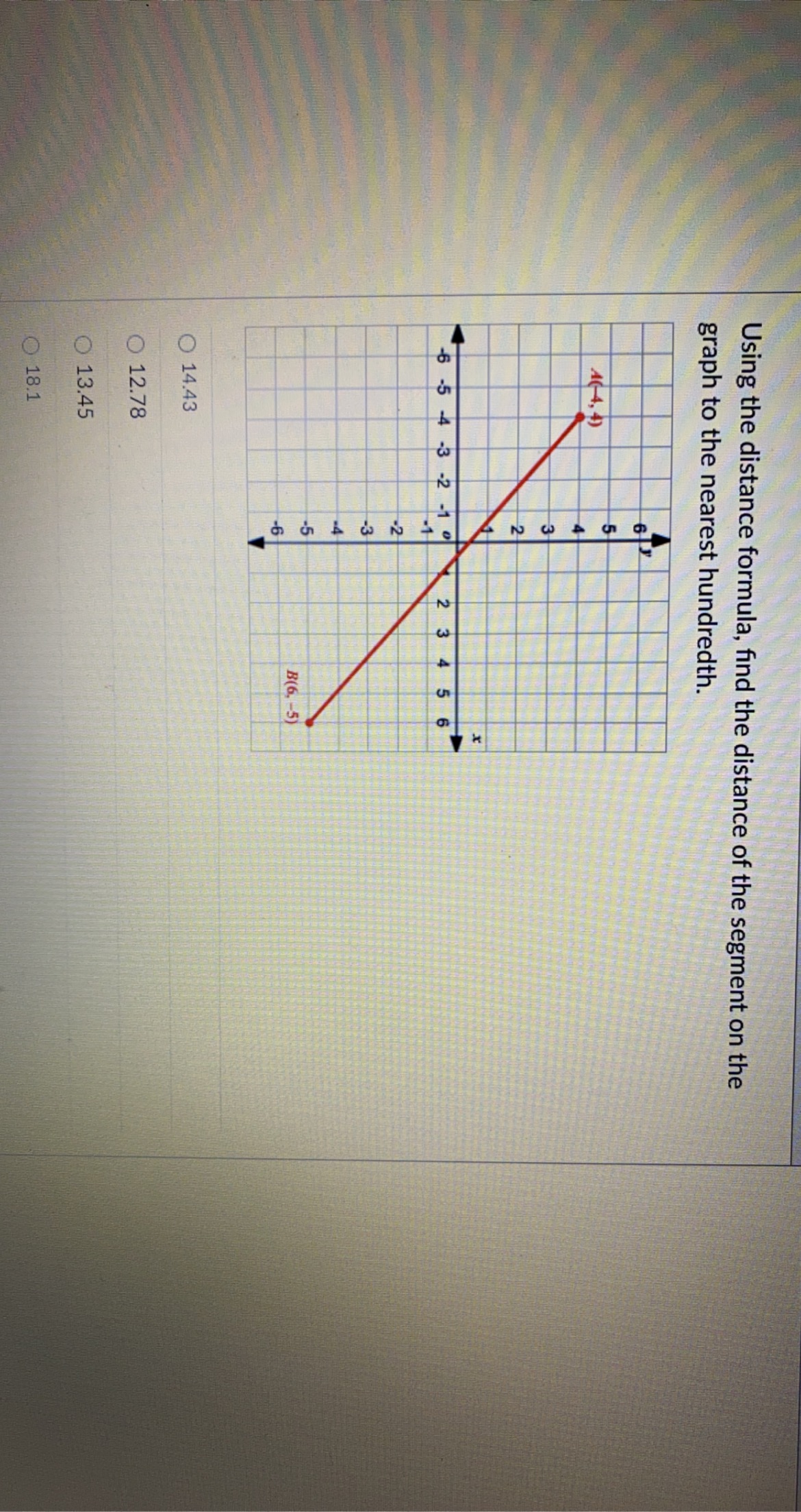 Answered: Using the distance formula, find the… | bartleby