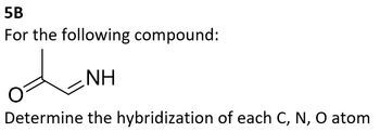 Answered: 5B For The Following Compound: NH… | Bartleby