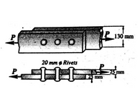 L 130 mm
20 mm ø Rivets
25 mm
P
