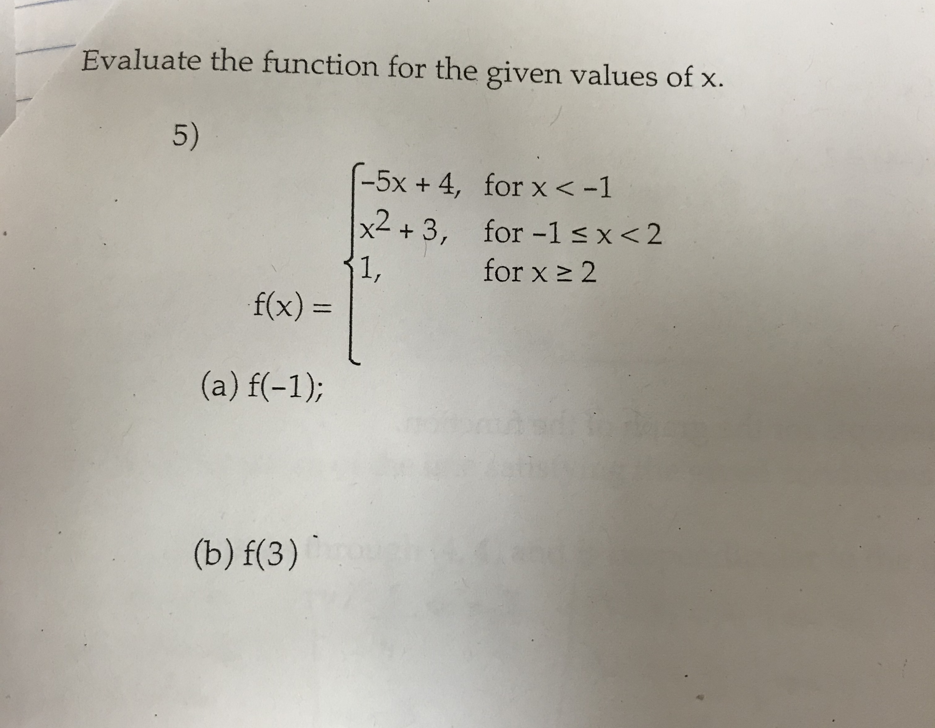 answered-evaluate-the-function-for-the-given-bartleby