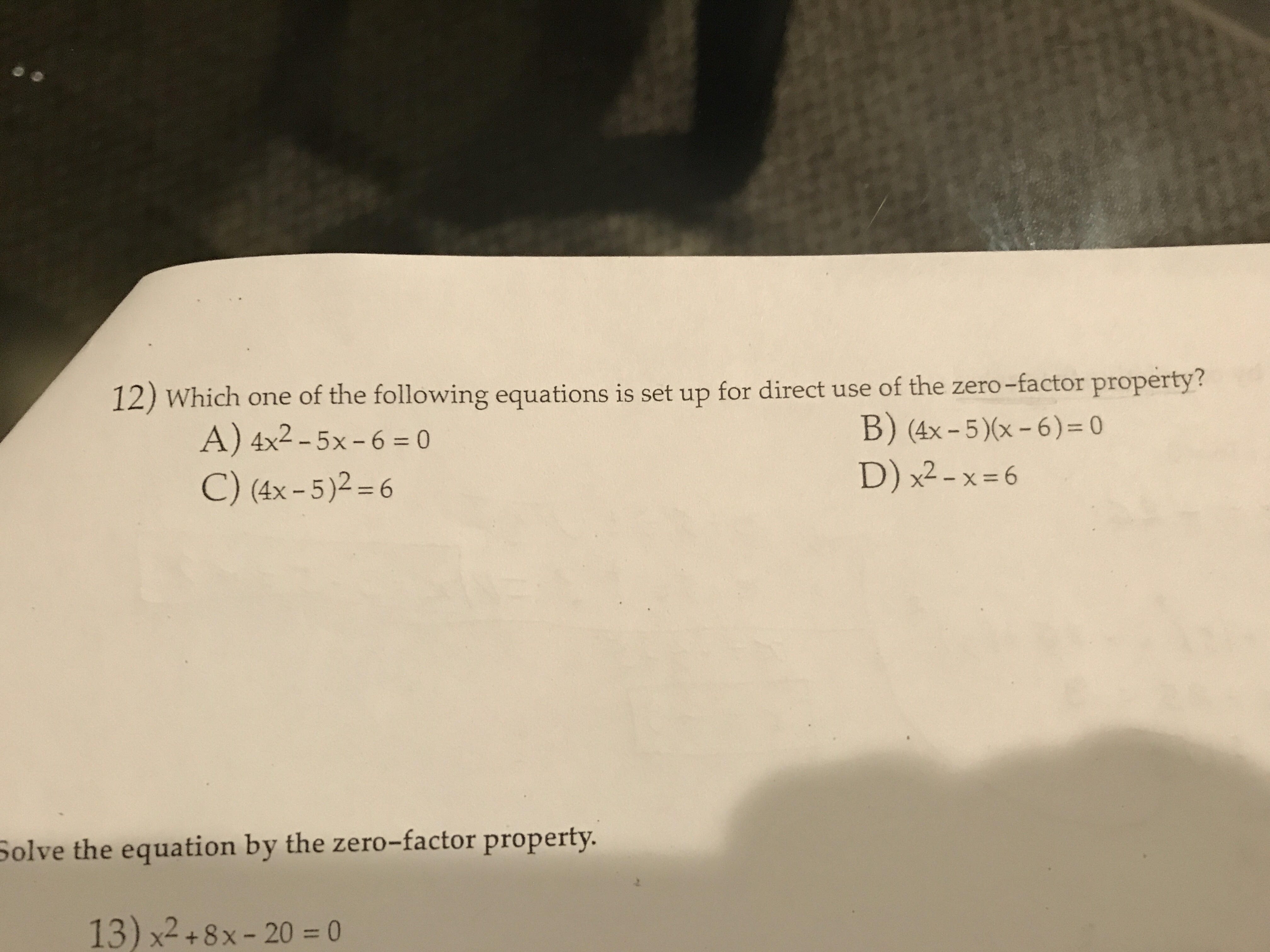 Answered: 12) Which one of the following… | bartleby