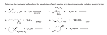 Answered: Determine the mechanism of nucleophilic… | bartleby