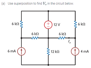 Answered: (a) Use Superposition To Find V, In The… | Bartleby