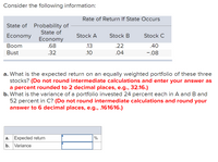 Answered: A. What Is The Expected Return On An… 