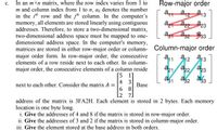 Answered In an mxn matrix where the row index bartleby