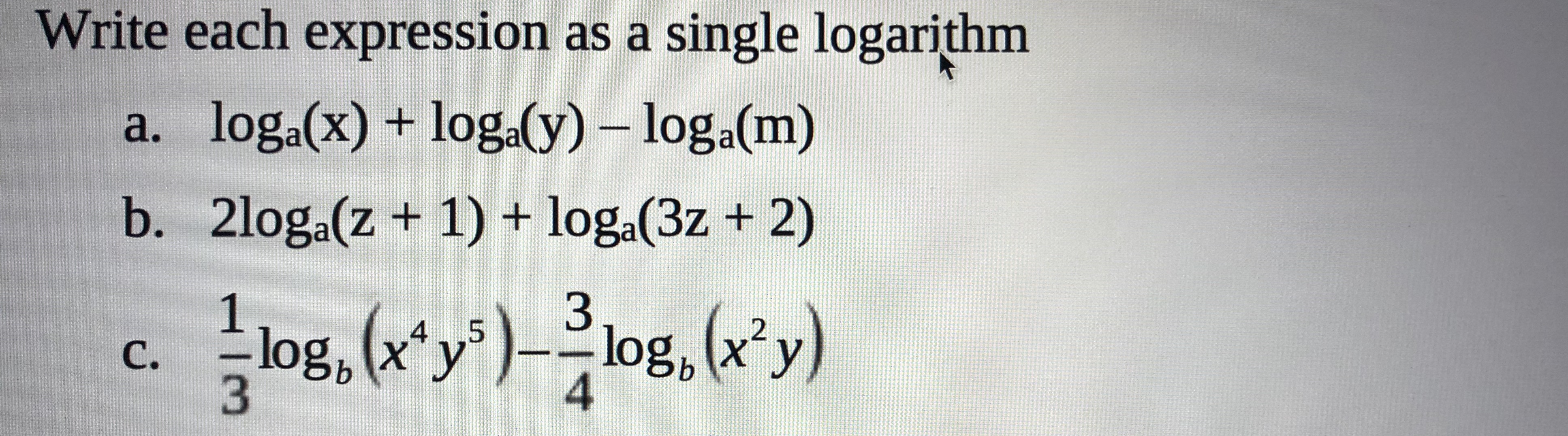 Answered Write Each Expression As A Single Bartleby