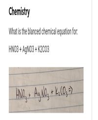 Answered: What is the blanced chemical equation… | bartleby