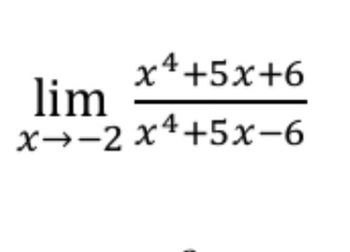 Answered: X4+5x+6 X-2x4+5x-6 Lim 